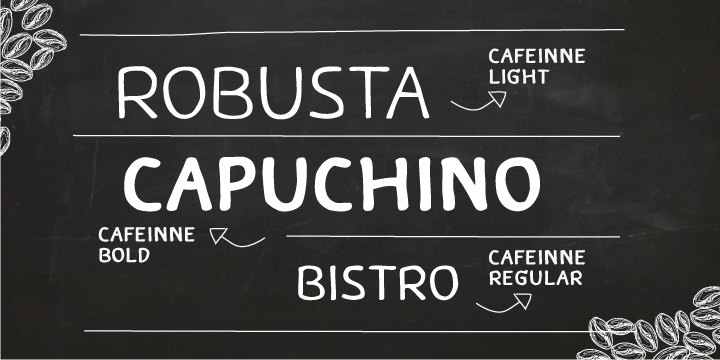 Example font Caffeine #6